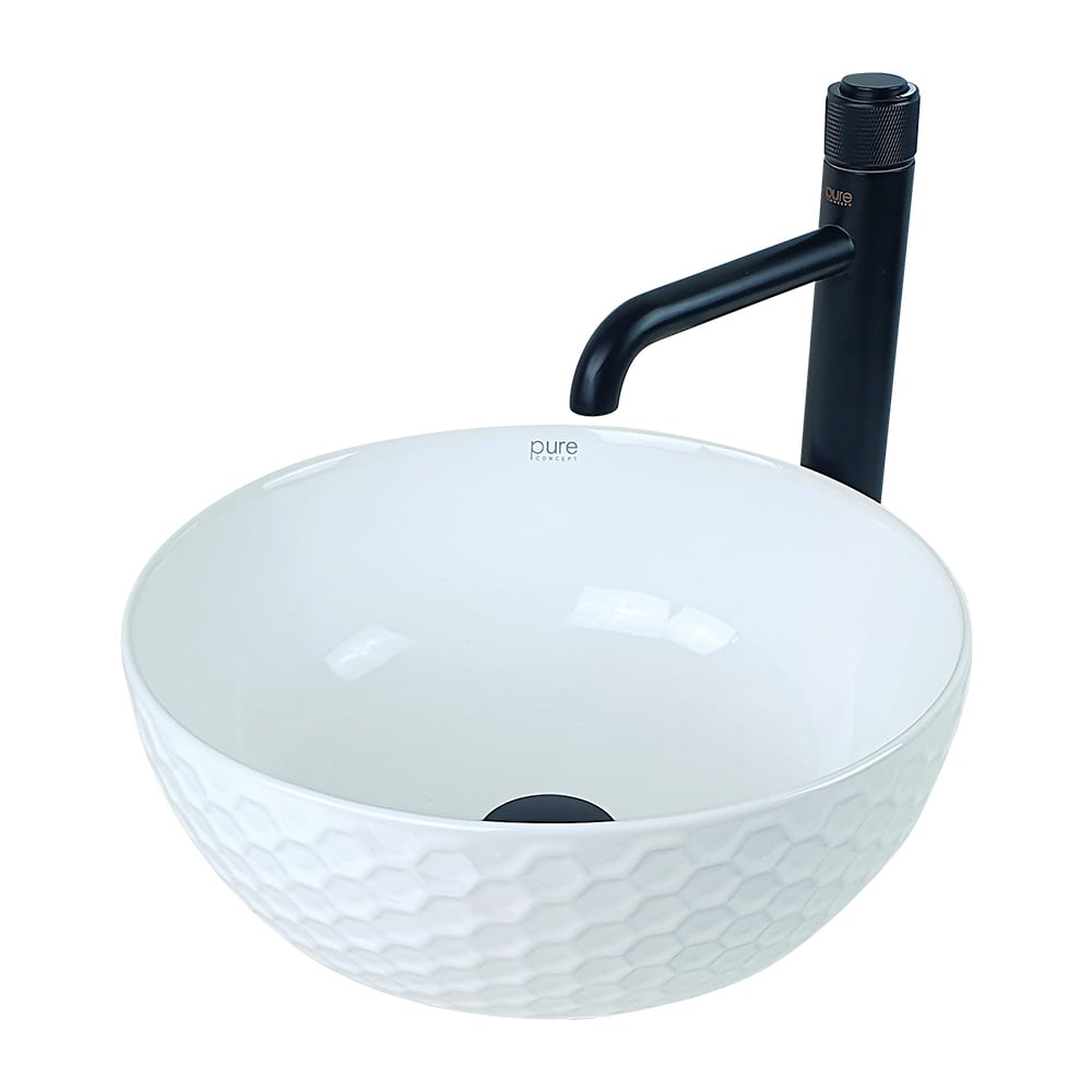 Pure ConceptBeyaz Tezgah Üstü Çanak Lavabo