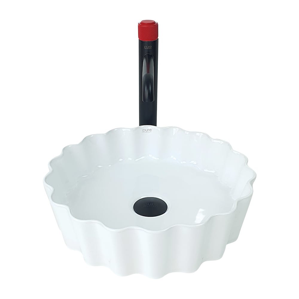 Pure ConceptBeyaz Tezgah Üstü Çanak Lavabo