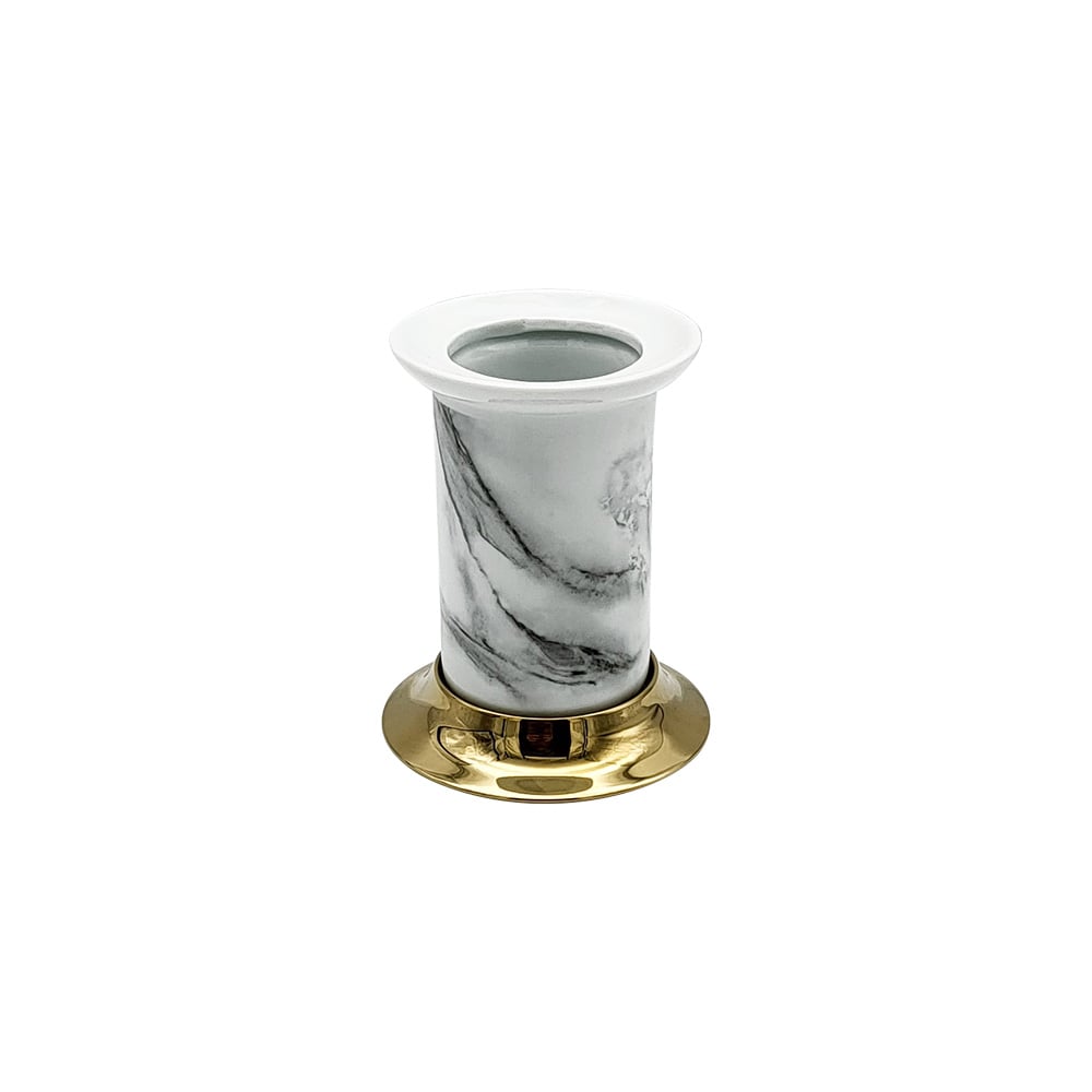 Pure ConceptCalacatta White Gold Set Üstü Diş Fırçalık