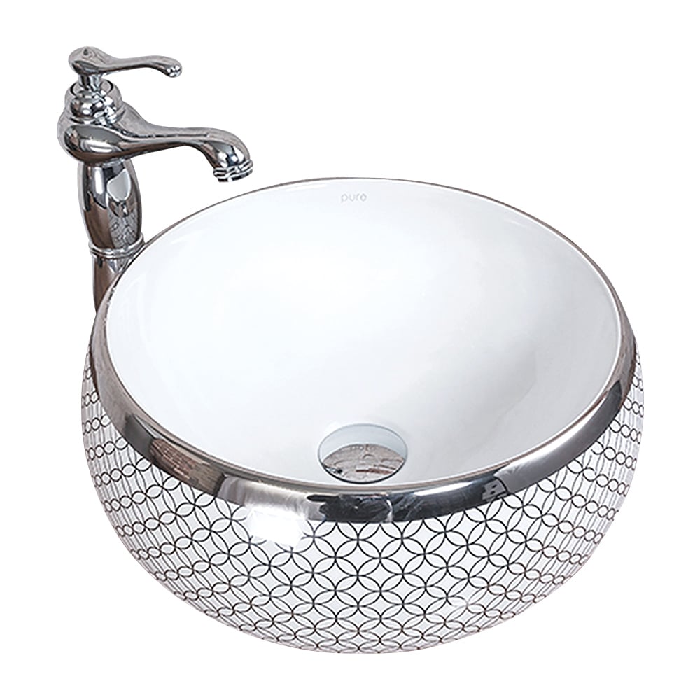 Pure ConceptCircular Platin White Çanak Lavabo