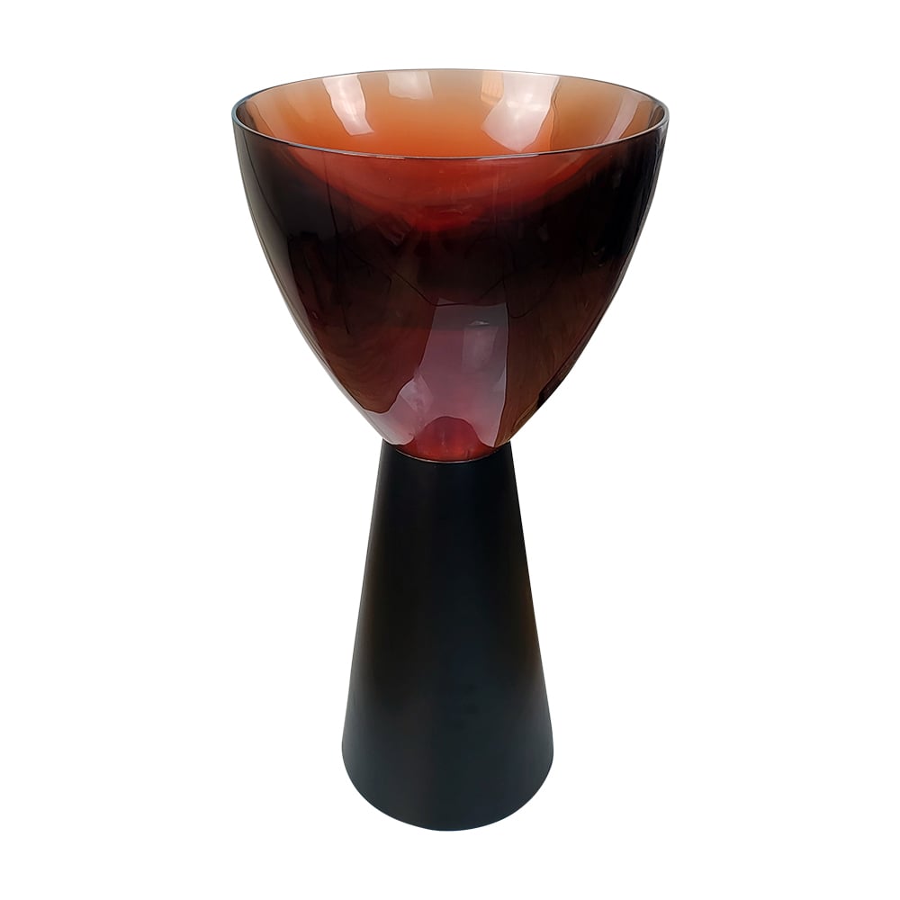 Pure ConceptCrystal Şeffaf Kırmızı Cam Monoblok Lavabo