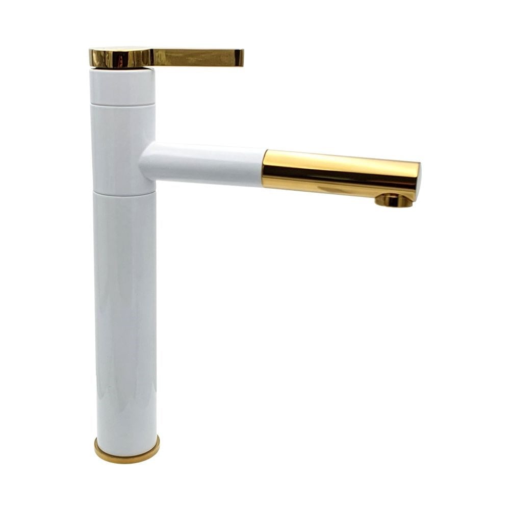 Pure ConceptEmr Beyaz Gold Spiralli Mutfak Eviye Bataryası
