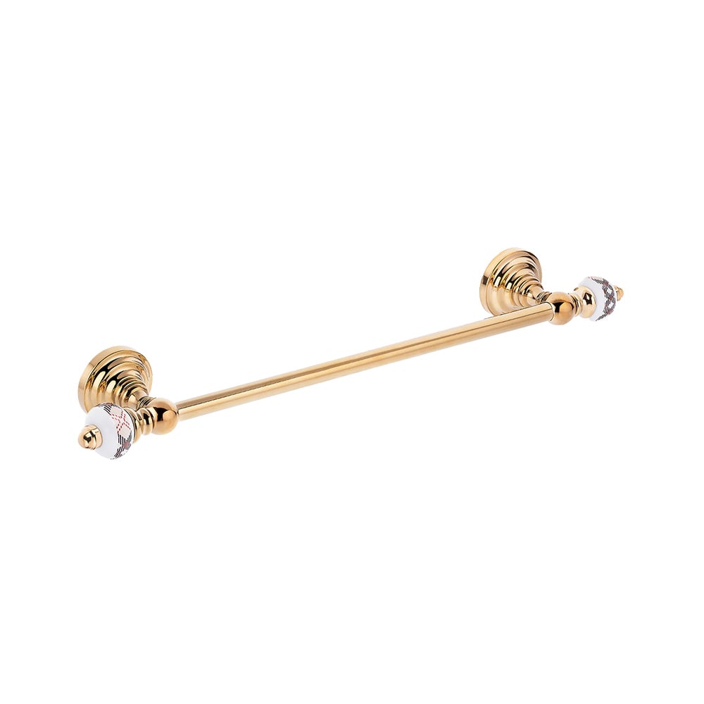 Pure ConceptGeometrik Ekose / Pvd Gold Havlu Bar 40 Cm