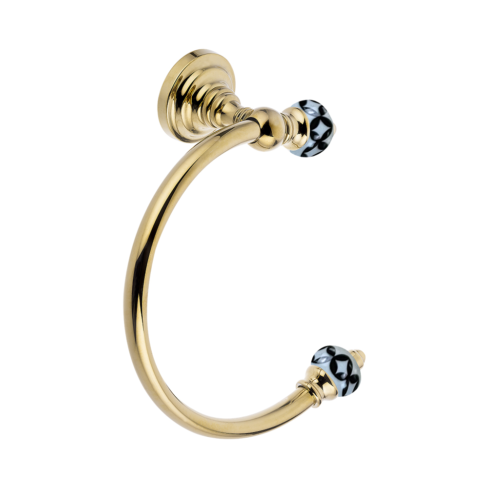 Pure ConceptGeometrik Siyah Beyaz Halka Havluluk