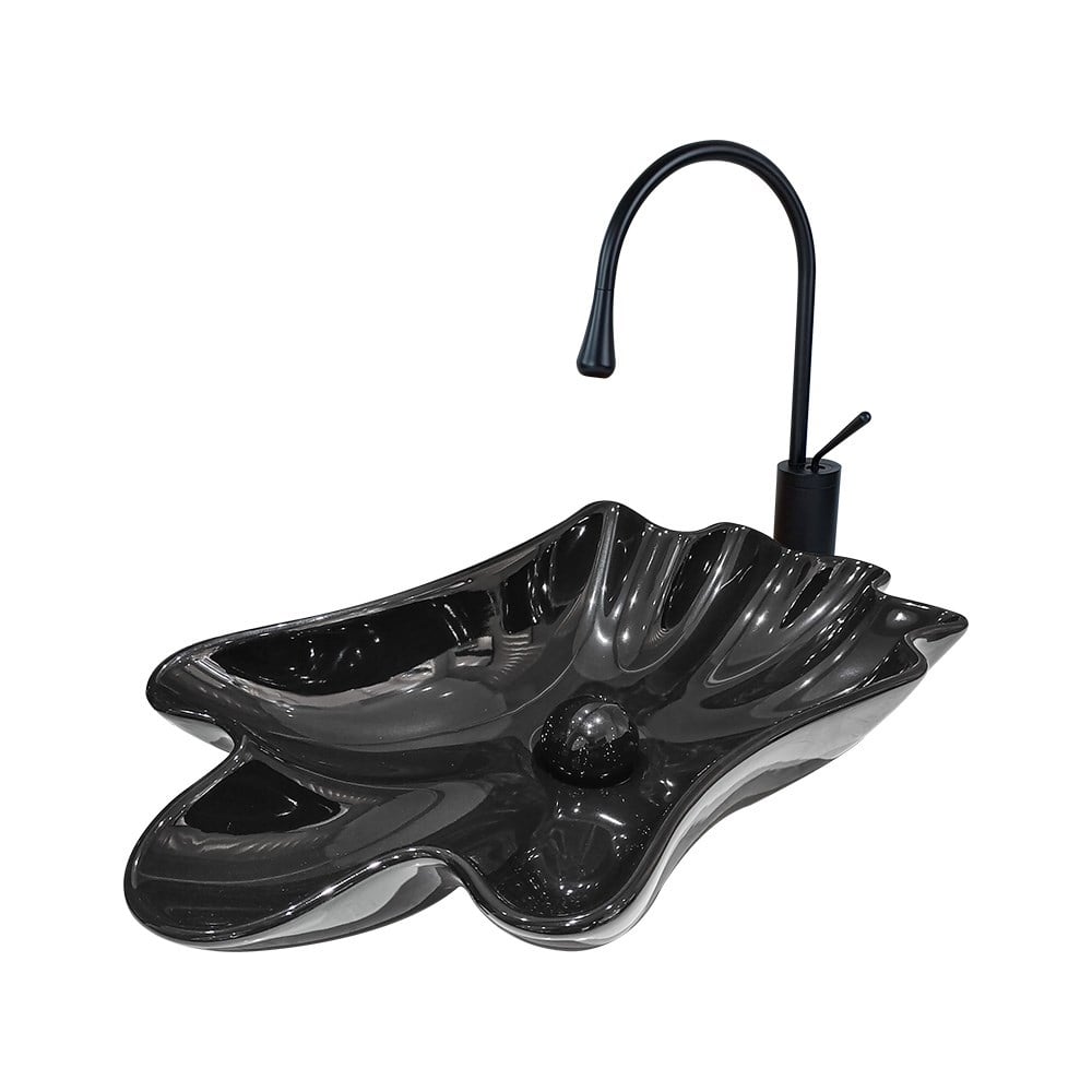 Pure Conceptİstiridye Black Tezgah Üstü Çanak Lavabo