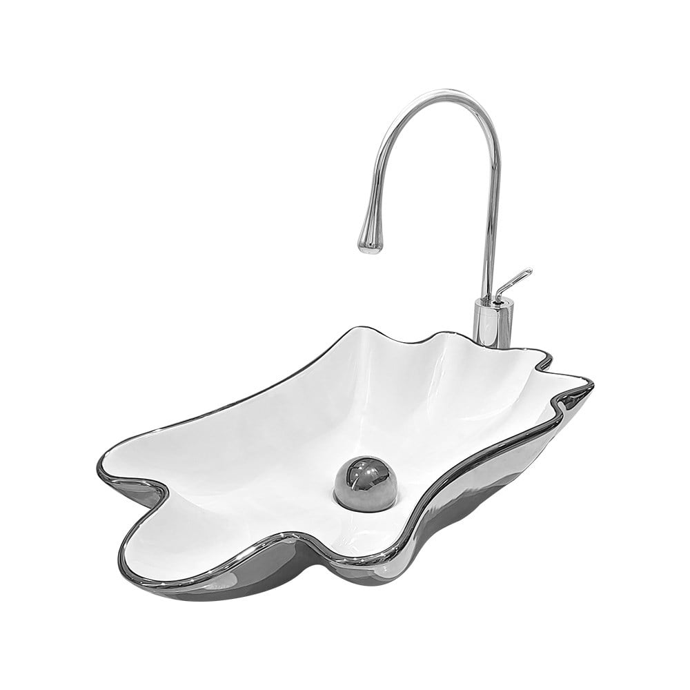 Pure Conceptİstiridye Silver Tezgah Üstü Çanak Lavabo
