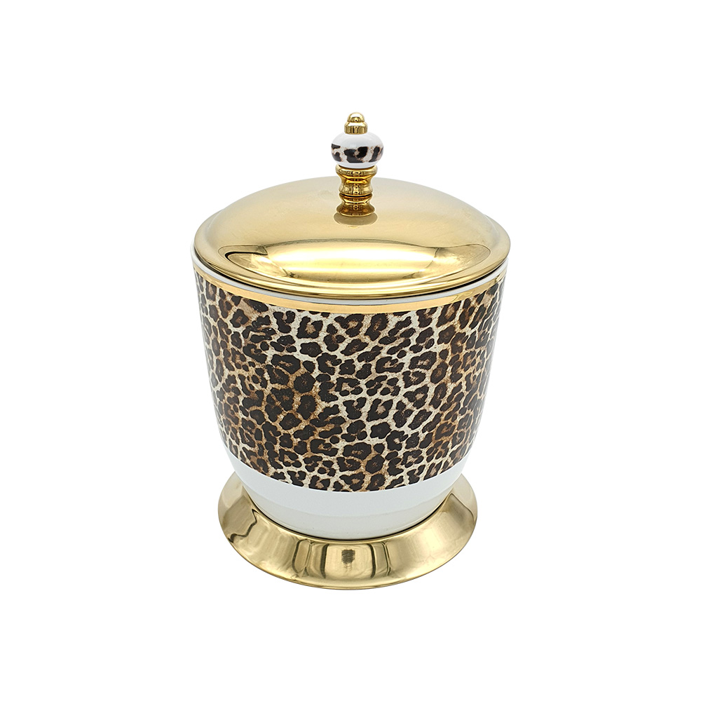 Pure ConceptLeopar Gold Çöp Kovası