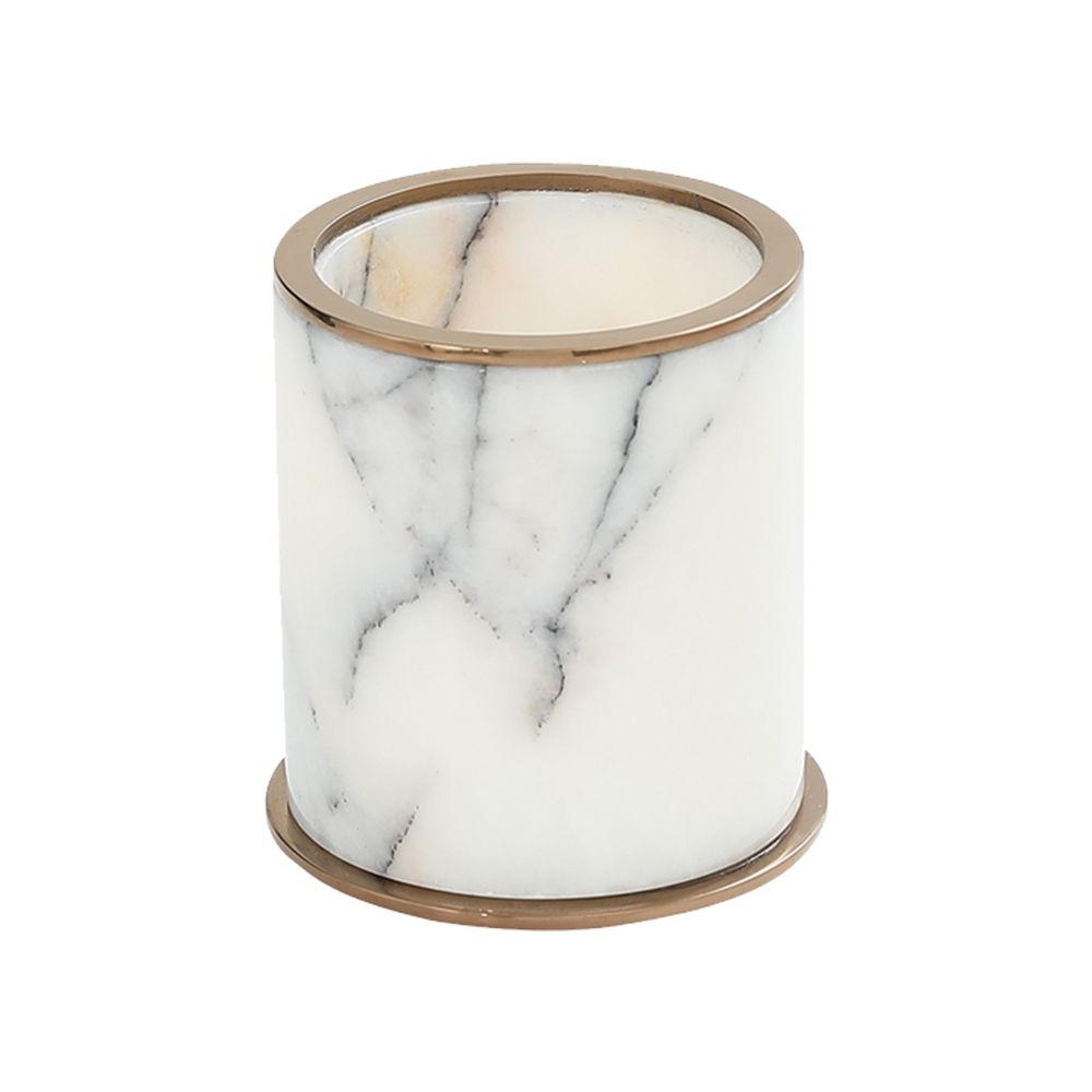 Pure ConceptMarble Gray / Pvd Rose Gold Set Üstü Diş Fırçalık