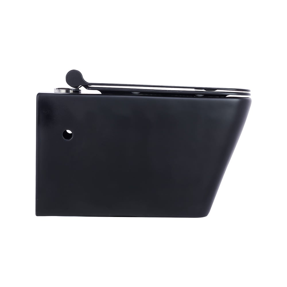 Pure ConceptMat Siyah 52 cm Kanalsız Asma Klozet