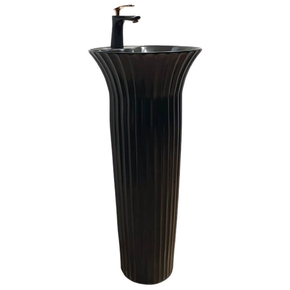 Pure ConceptMat Siyah Monoblok Lavabo