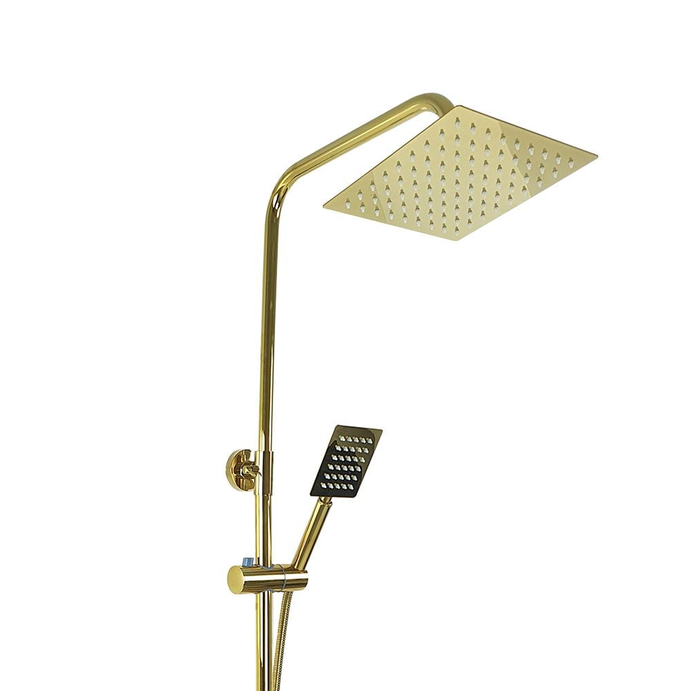 Pure ConceptMetro Şataflı Gold Duş Sistemi ve Banyo Bataryası