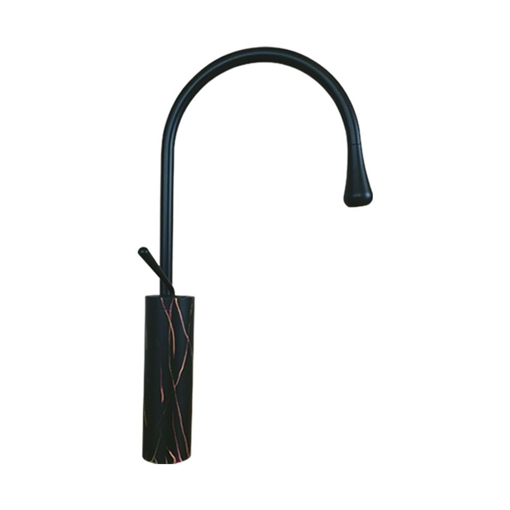 Pure ConceptMinimal  Siyah Bakır Çanak Lavabo Bataryası