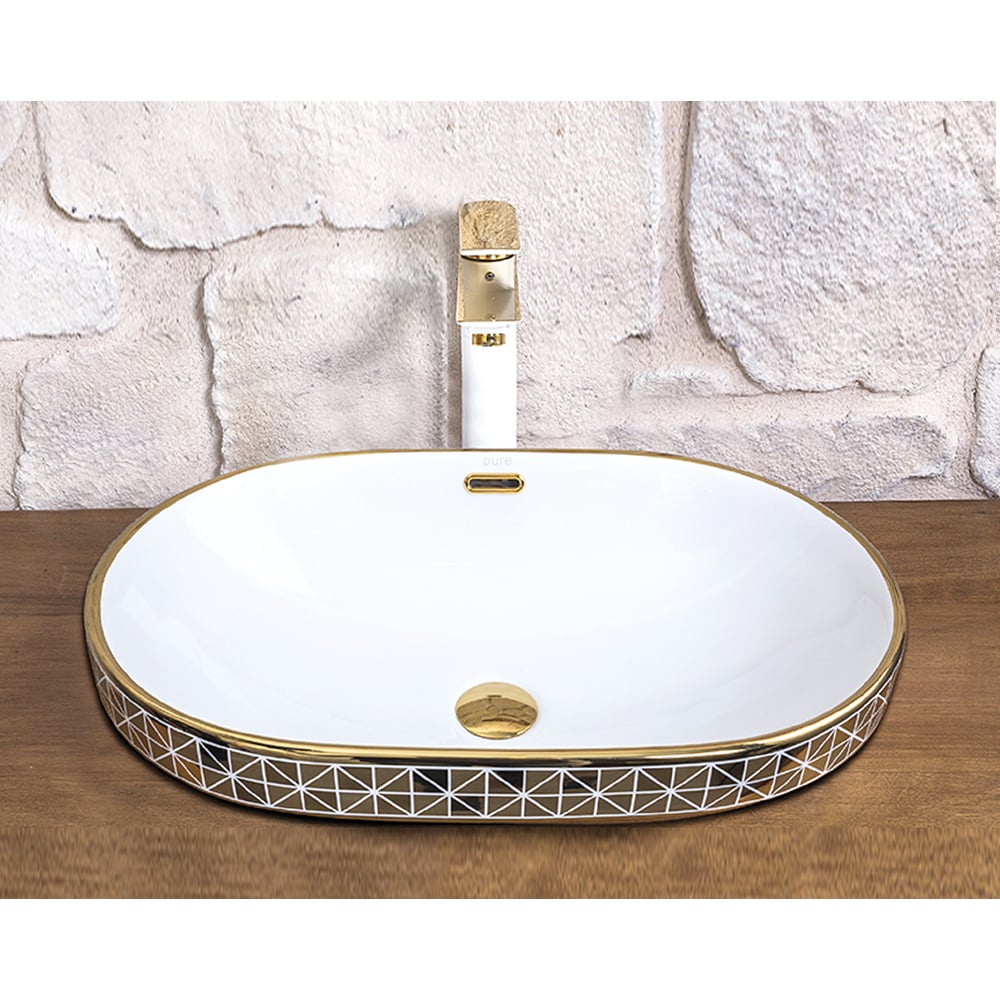 Pure ConceptMix Blow Gold Ankastre Lavabo