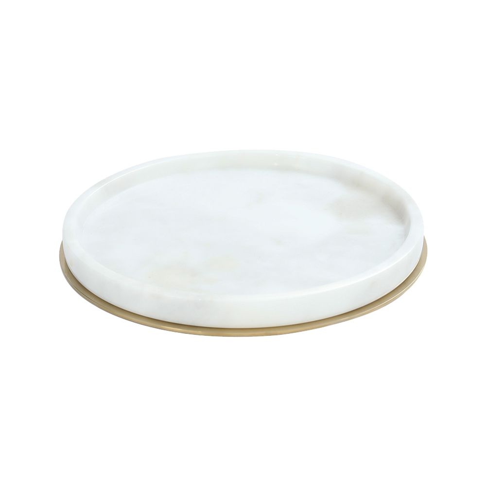 Pure ConceptOnyx Bej / Pvd Gold Set Üstü Tepsi