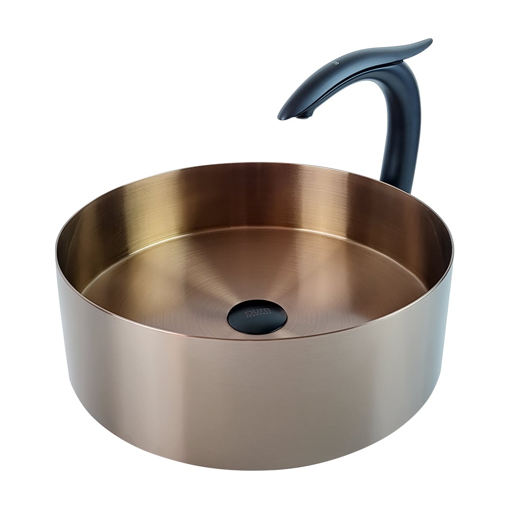Pure ConceptPaslanmaz Çelik Rose Gold Lavabo  