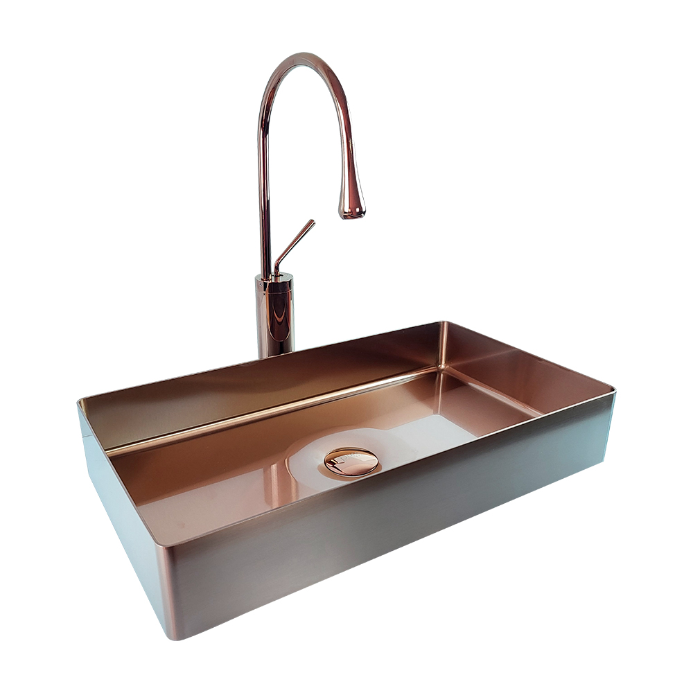 Pure ConceptPaslanmaz Çelik Rose Gold Çanak Lavabo
