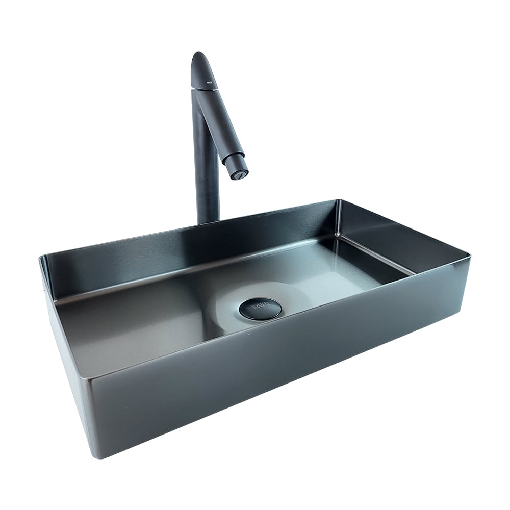 Pure ConceptPaslanmaz Çelik Siyah Çanak Lavabo  