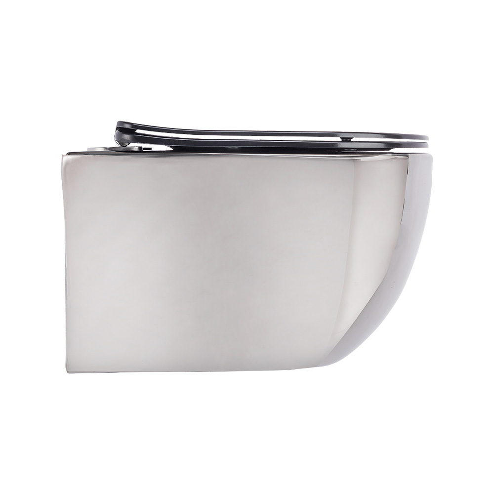 Pure ConceptPlatin Ayna Siyah 53 cm Kanalsız Asma Klozet