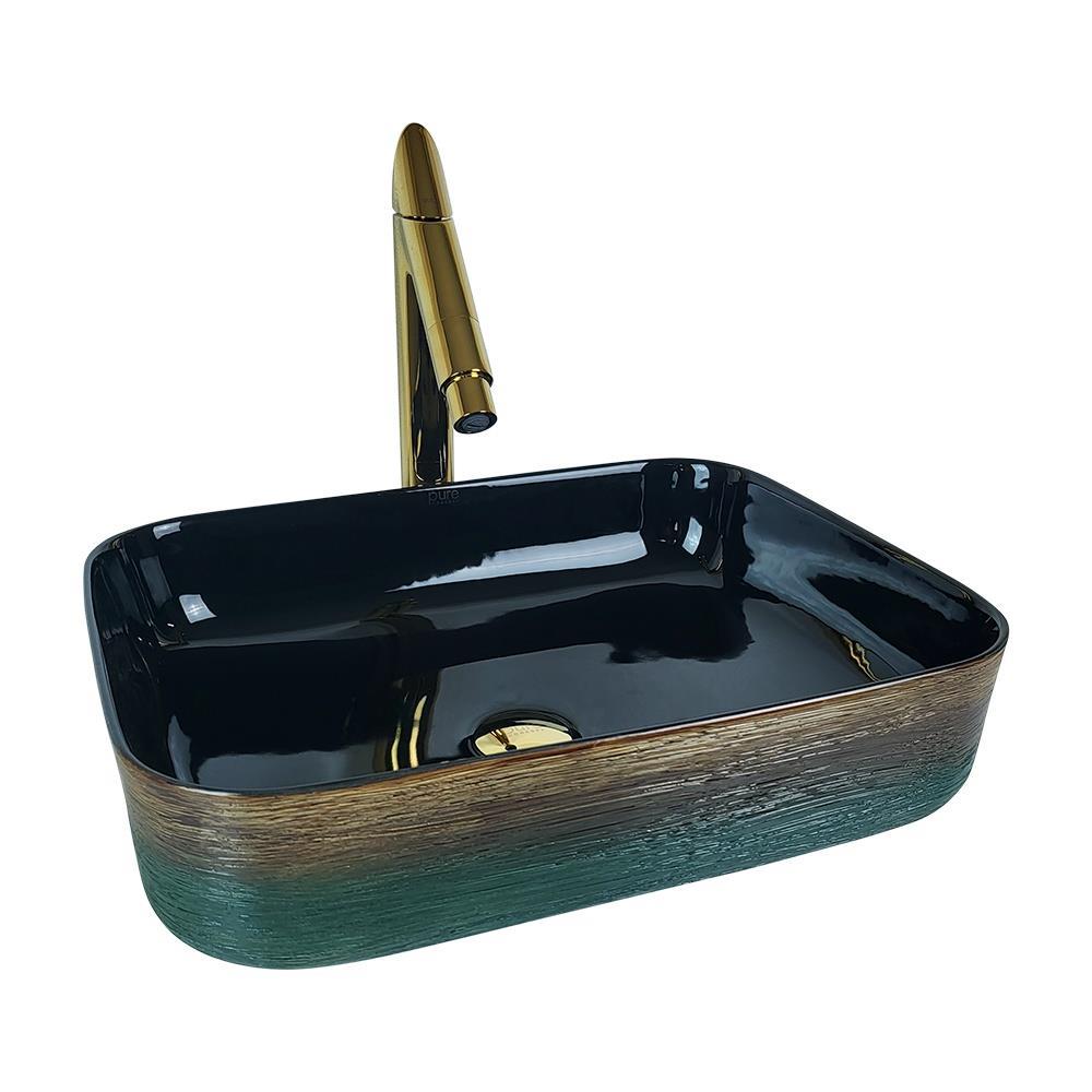 Pure ConceptPure Concept Amazonite 50 cm Dekoratif Tezgah Üstü Çanak Lavabo (Outlet)