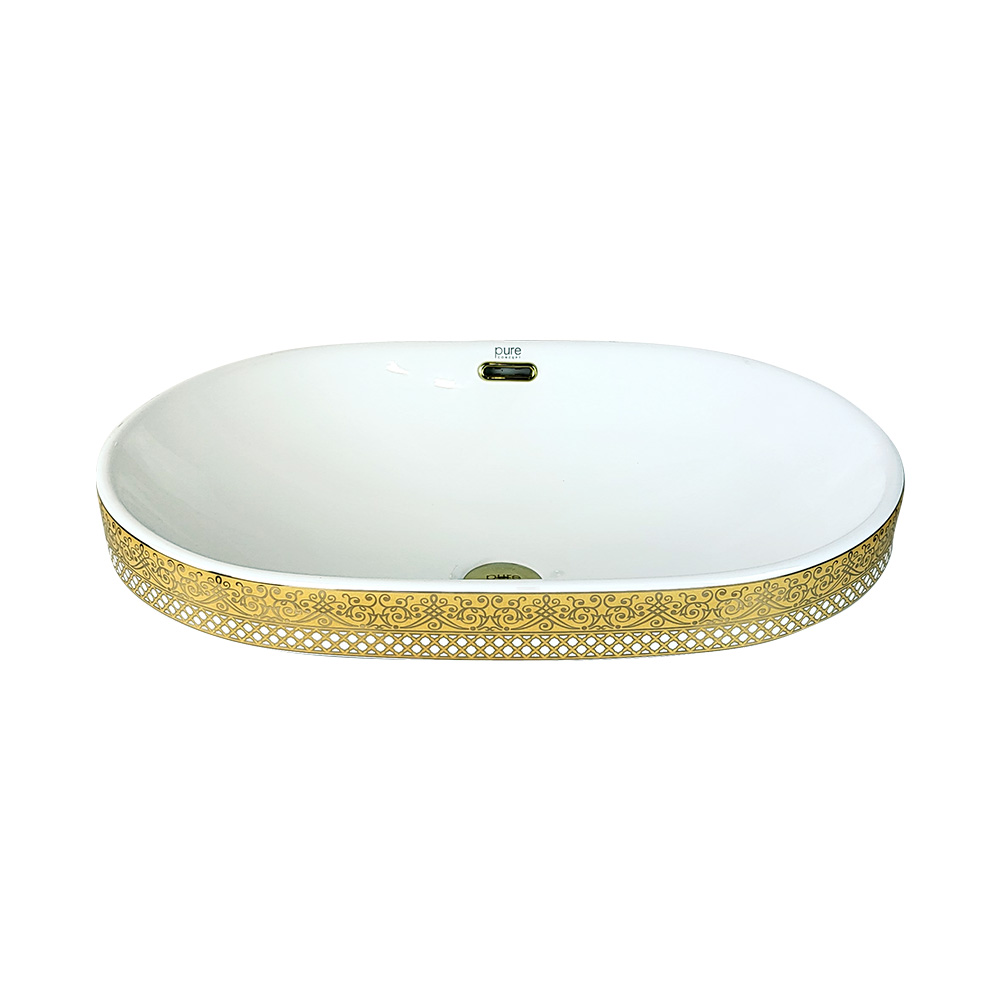 Pure ConceptPure Concept Beyaz Altın Yarı Ankastre Çanak Lavabo