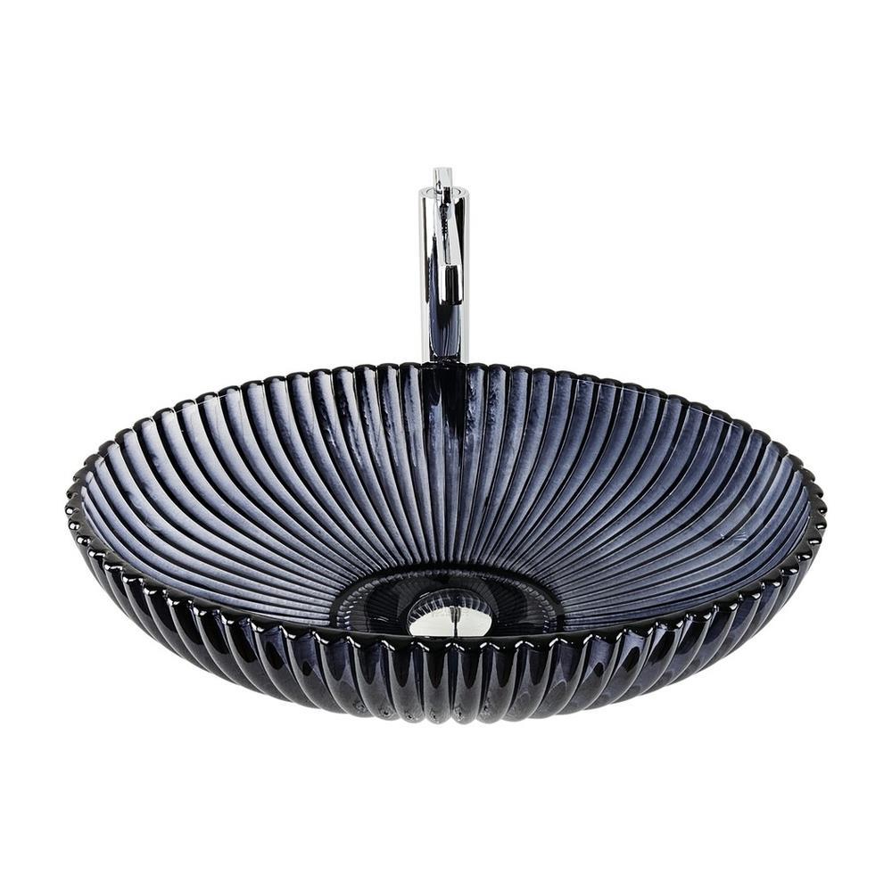 Pure ConceptPure Concept Dekoratif Oval Cam Lavabo Siyah 50 cm