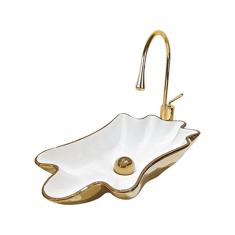 Pure ConceptPure Concept İstiridye Altın Tezgah Üstü Çanak Lavabo (Outlet)
