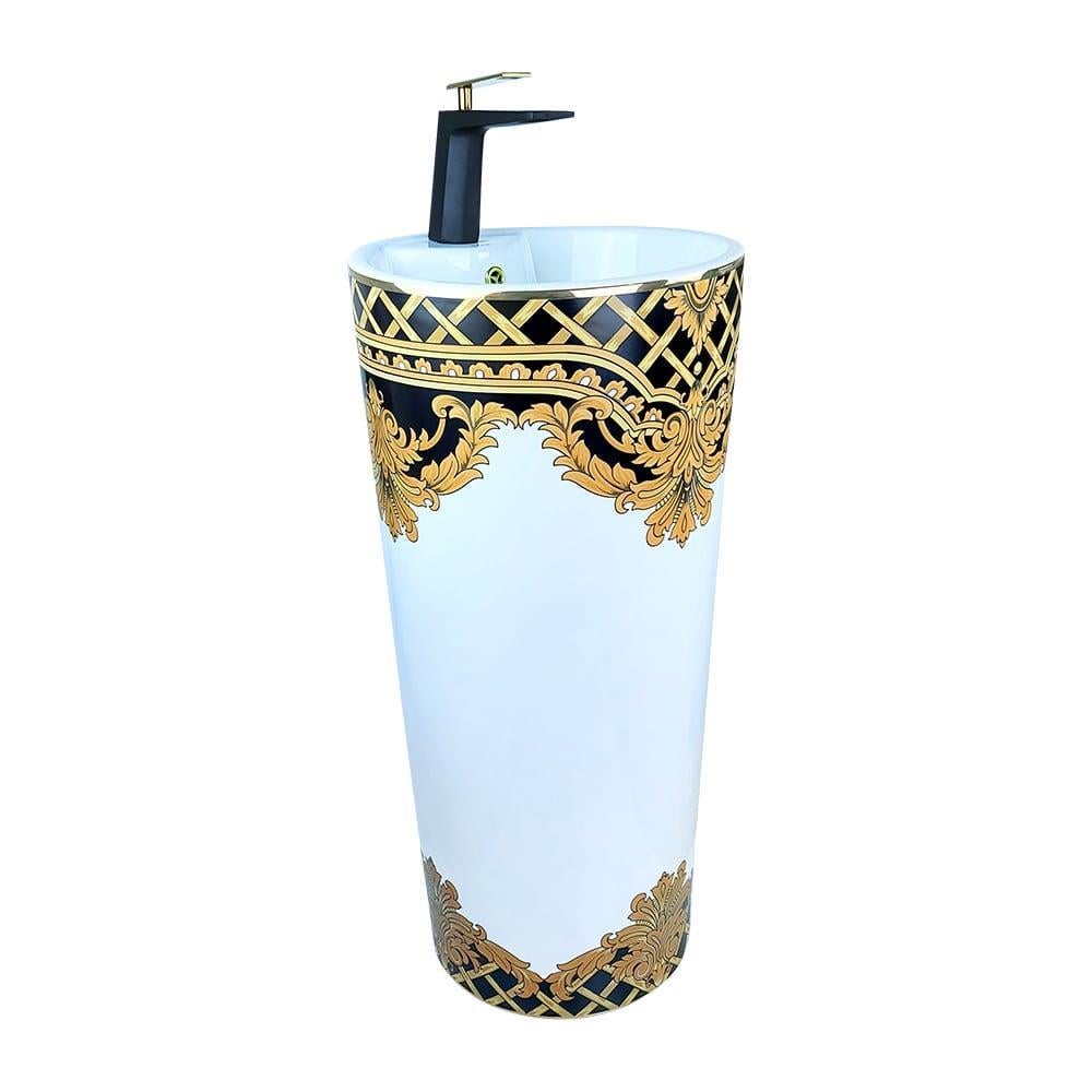 Pure ConceptPure Concept Kleopatra Beyaz Altın Monoblok Lavabo (Outlet)