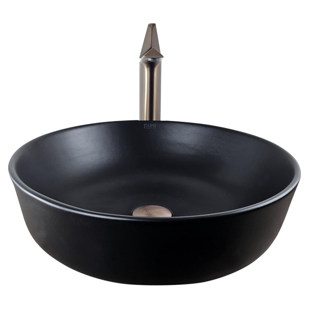 Pure ConceptPure Concept Mat Siyah Oval Çanak Lavabo