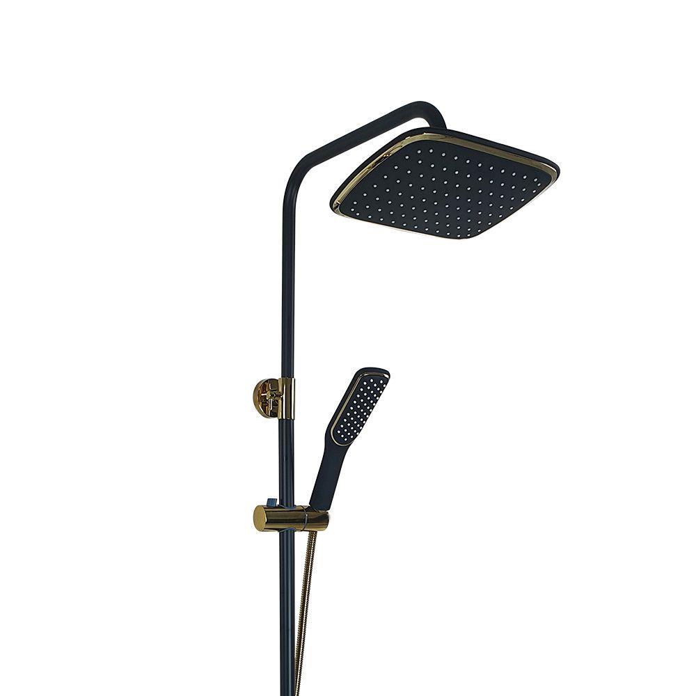 Pure ConceptPure Concept Metro Siyah Altın Şataflı ve Bataryalı Tepe Duş Seti (Outlet)