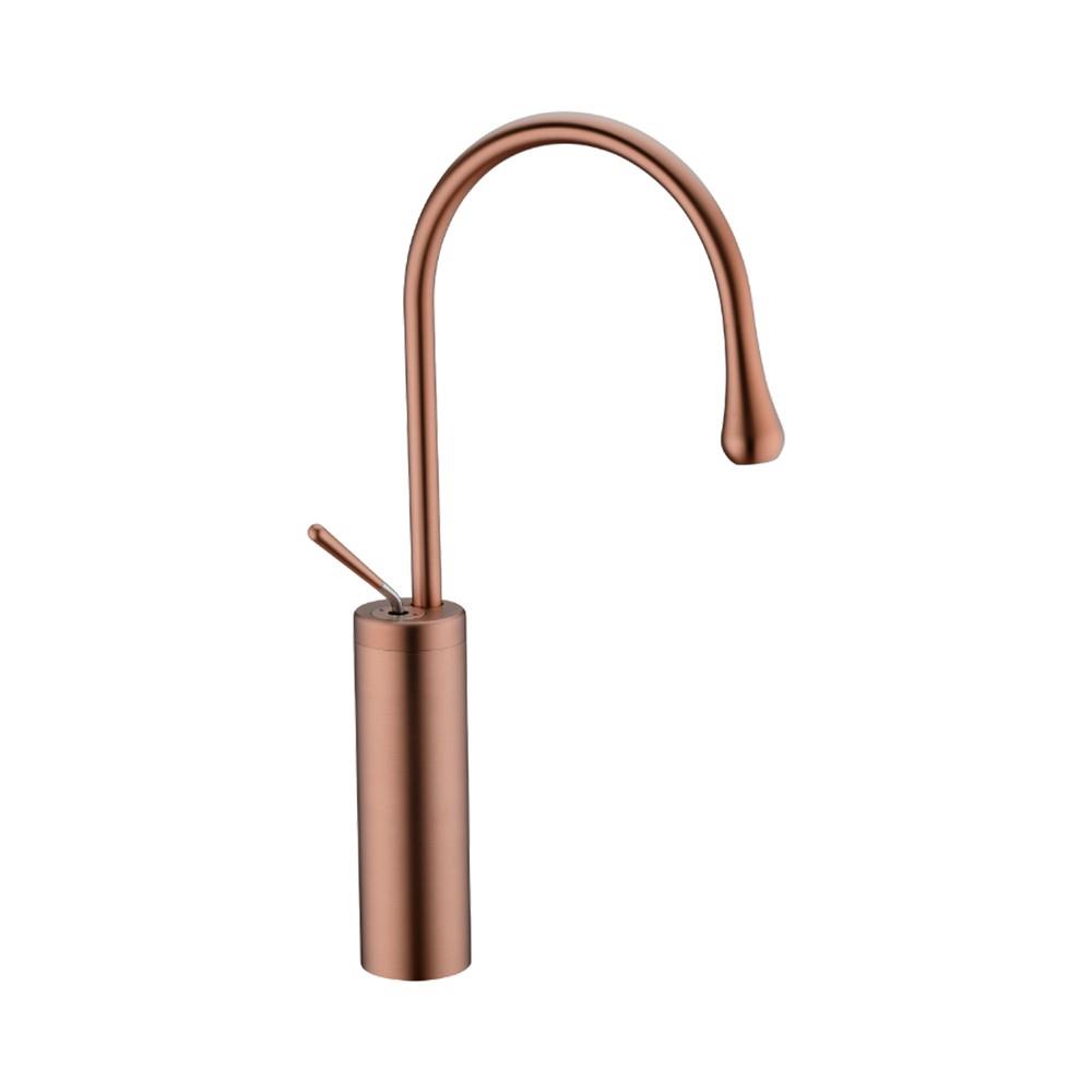 Pure ConceptPure Concept Minimal Fırçalanmış Rose Gold Çanak Lavabo Bataryası