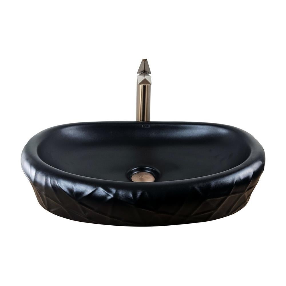 Pure ConceptPure Concept Mira 60 cm Mat Siyah Çanak Lavabo