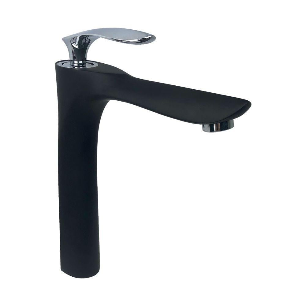 Pure ConceptPure Concept Royal Siyah Krom Tezgah Üstü Çanak Lavabo Bataryası ( Outlet )