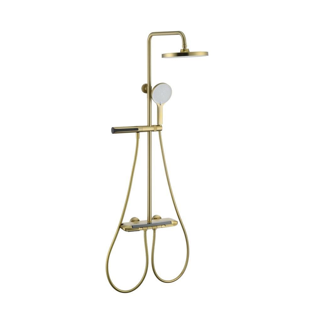 Pure ConceptPure Concept Vega Fırçalı Altın Dijital Termostatik Duş Sistemi