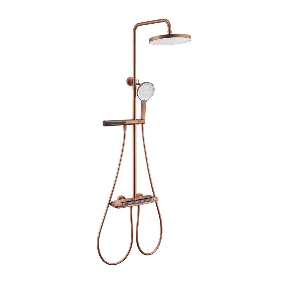 Pure ConceptPure Concept Vega Fırçalı Bronz Dijital Termostatik Duş Sistemi