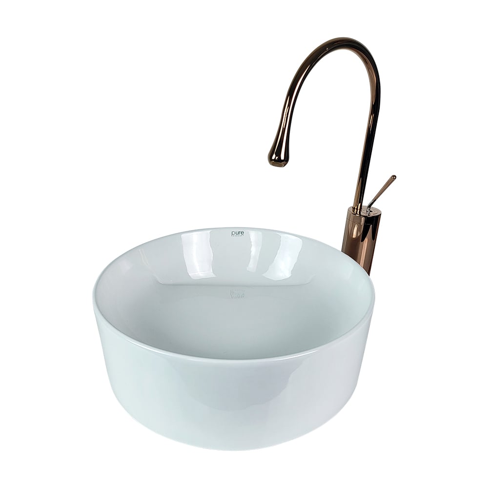 Pure ConceptRen 60 cm Beyaz Tezgah Üstü Çanak Lavabo