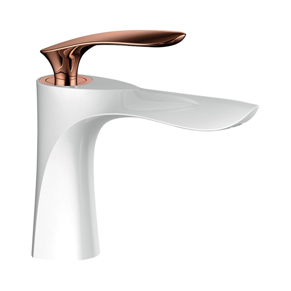 Pure ConceptRoyal Beyaz Bronz Lavabo Bataryası