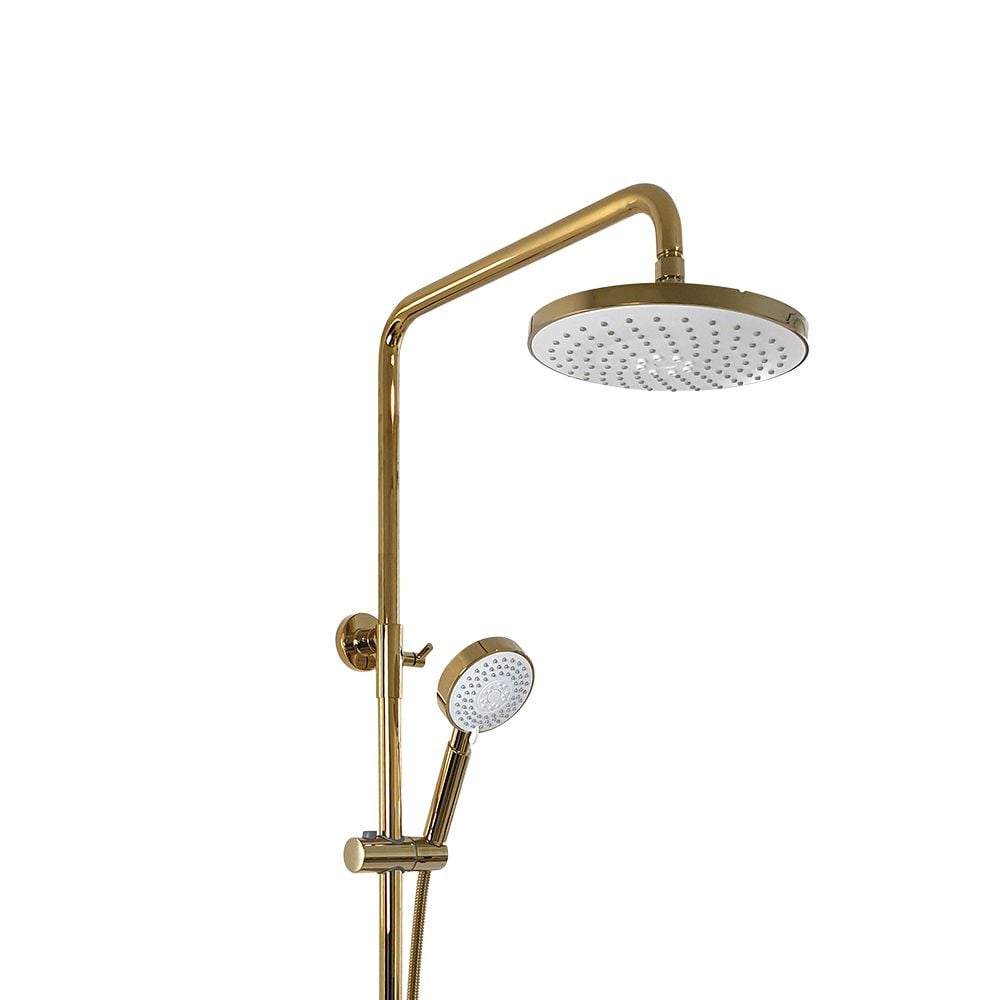Pure ConceptRoyal Beyaz Gold Duş Sistemi ve Banyo Bataryası