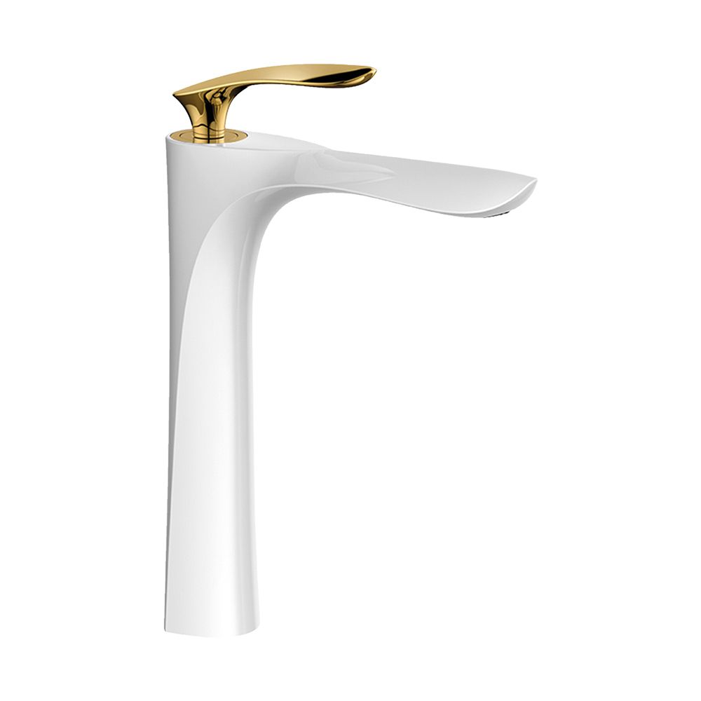 Pure ConceptSwan Beyaz/altın Çanak Lavabo Bataryası