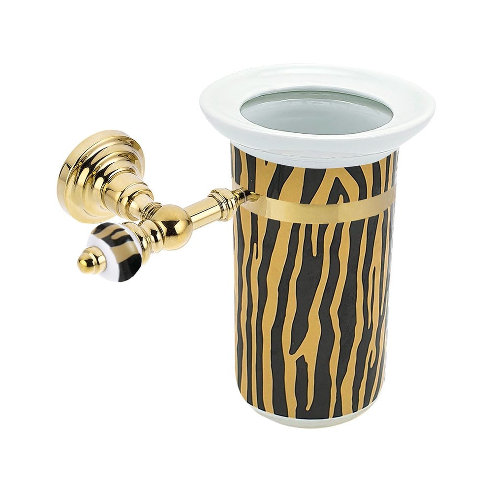 Pure ConceptTiger Gold Zebra Montajlı Diş Fırçalık