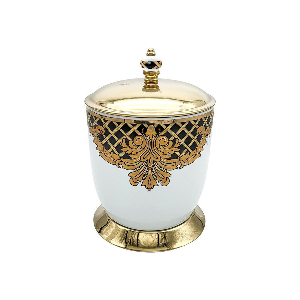 Pure ConceptWhite Gold Kleopatra Pvd Gold Çöp Kovası