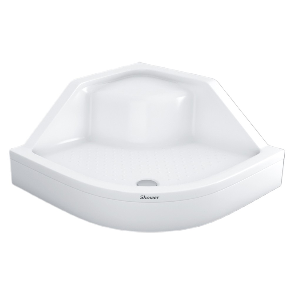 Shower120x120 Milet Oval Oturaklı Duş Teknesi