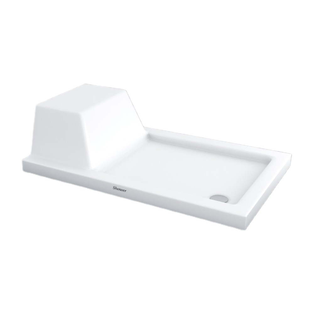 Shower70x120 Pandora Dikdörtgen Oturaklı Flat Duş Teknesi