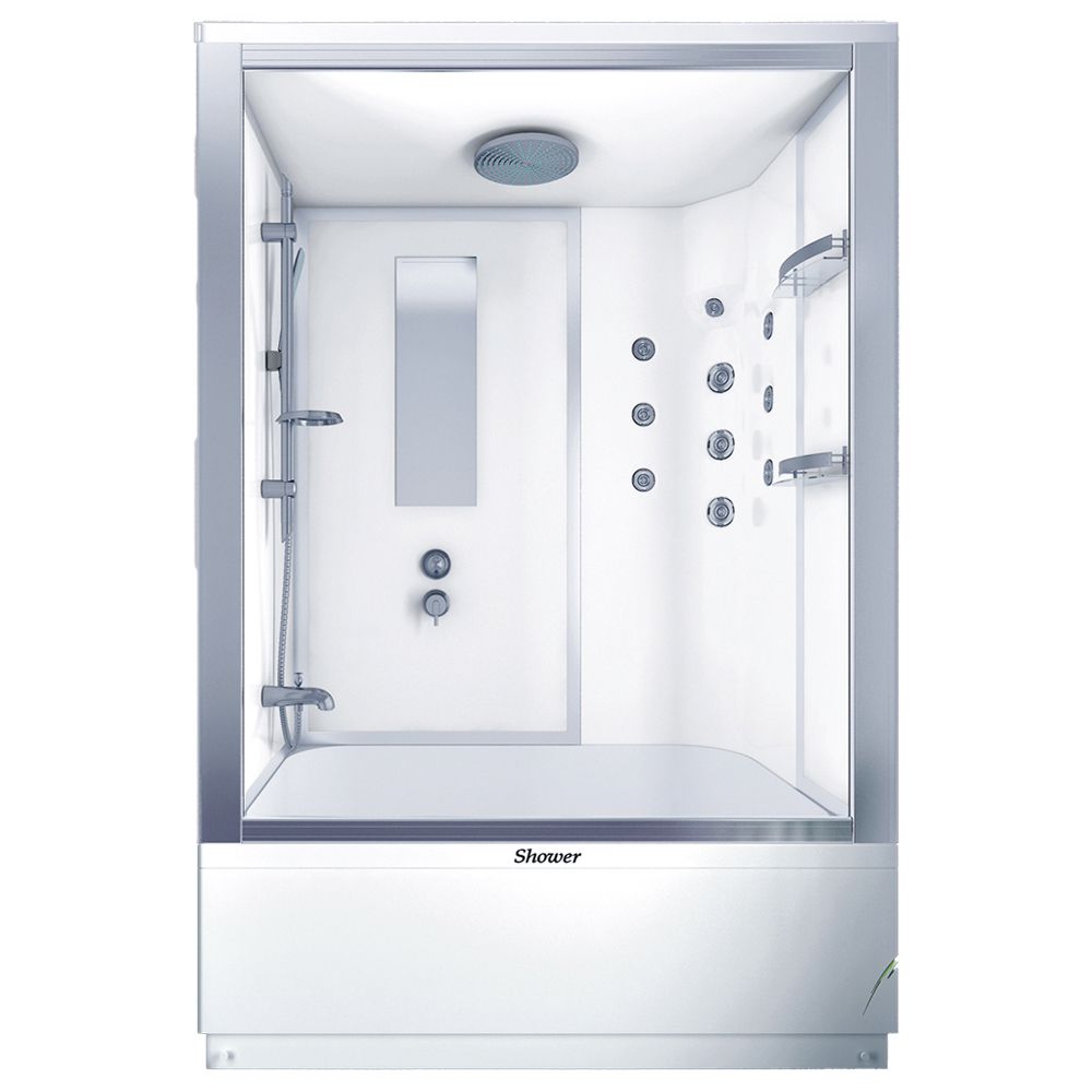 Shower70x130 Almeda İki Duvar Arası Mini Küvet Üstü Kompakt Duş Sistemi