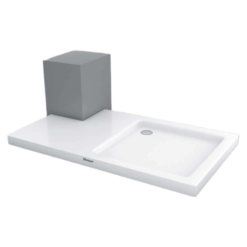 Shower80x140 Tree Özel Kesim Flat Duş Teknesi