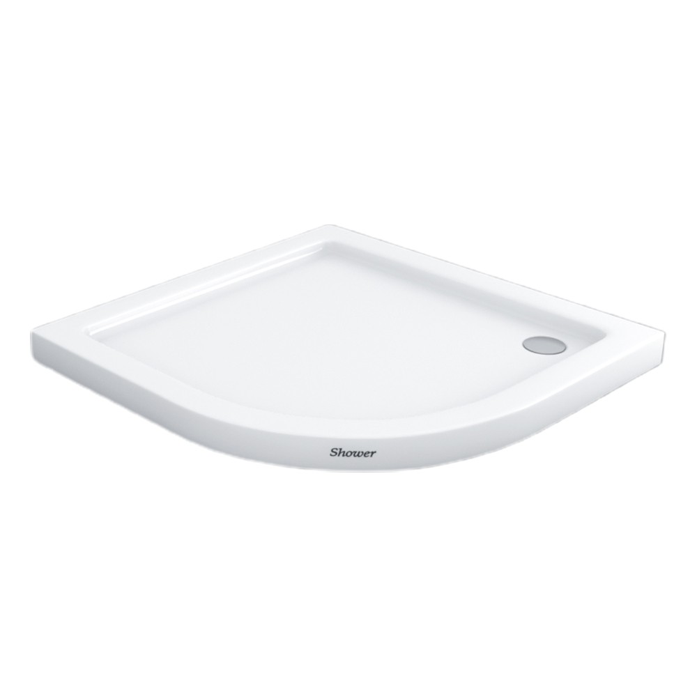 Shower80x80 Baffin Oval Flat Duş Teknesi