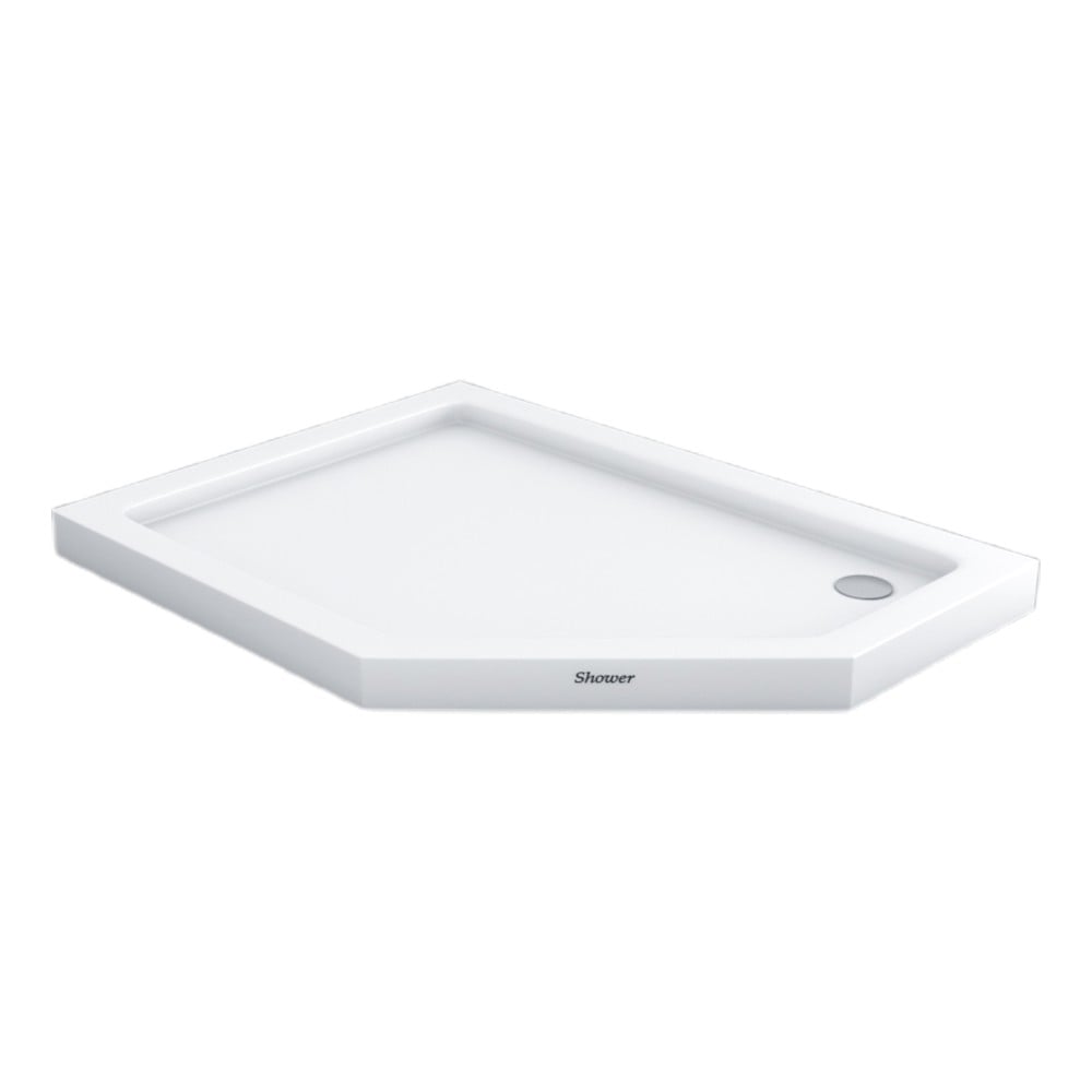 Shower90x130 Stumpy Beşgen Flat Duş Teknesi