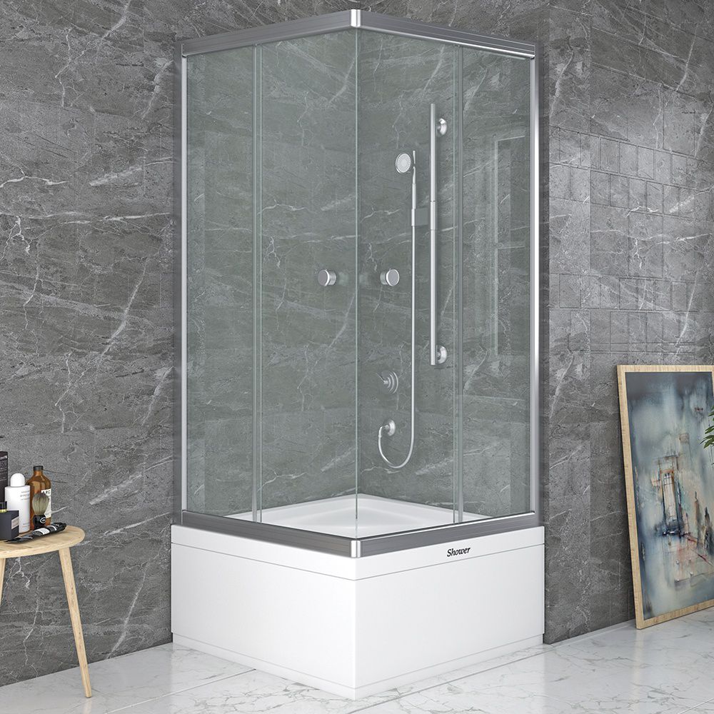 ShowerNeptün 100x100 Köşe Girişli Dikdörtgen