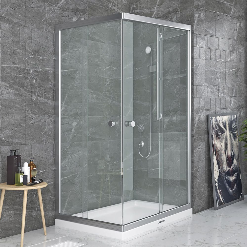 ShowerNeptün 80x130 Köşe Girişli Dikdörtgen Duşakabin