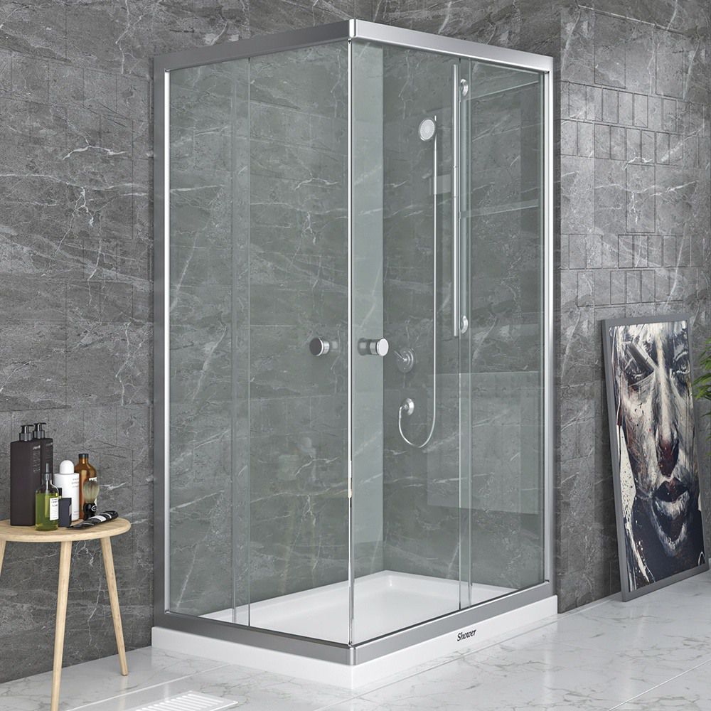 ShowerSatürn 75x120 2S-2H Köşe Girişli Dikdörtgen Duşakabin