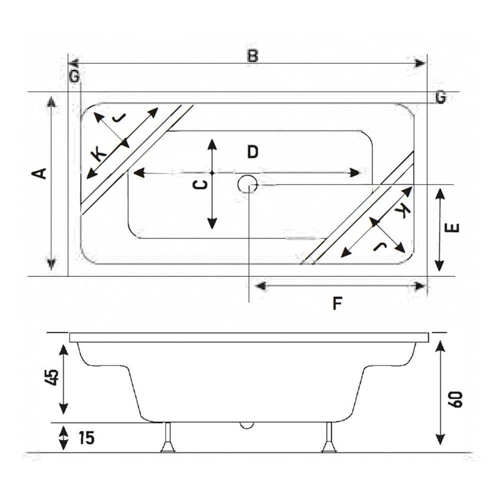 ShowerShower Dragon Plus 200x130 cm İreko Ahşap Panelli Oturmalı Özel Küvet